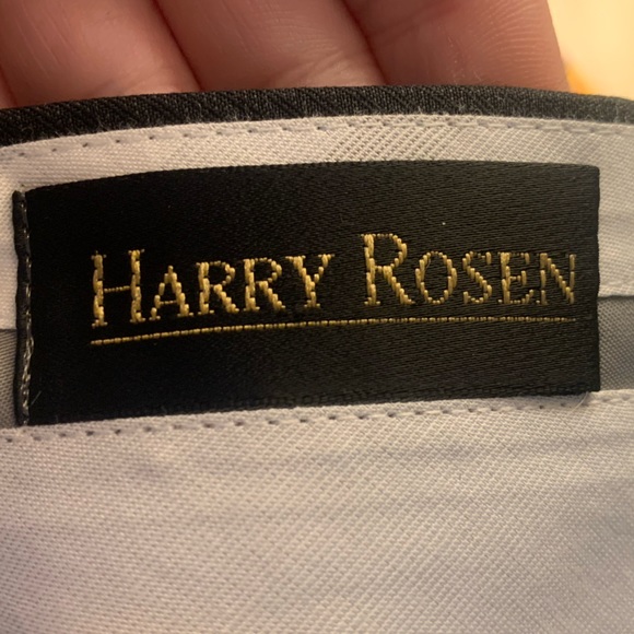 Harry Rosen Charcoal Tessuto Wool Trousers - Picture 4 of 6
